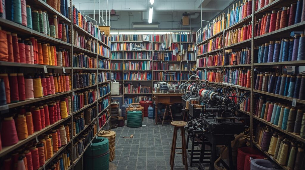 تصویر خیالی از فروشگاه پارچه