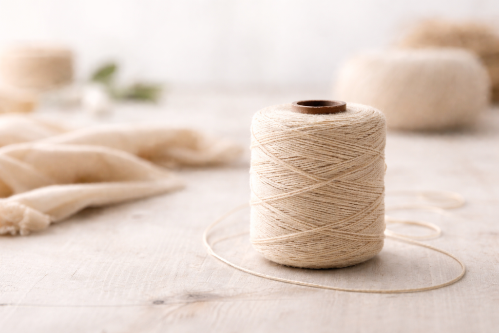تصویر نخ پنبه خام