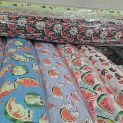 تصویر تیکه پارچه مخمل چاپدار